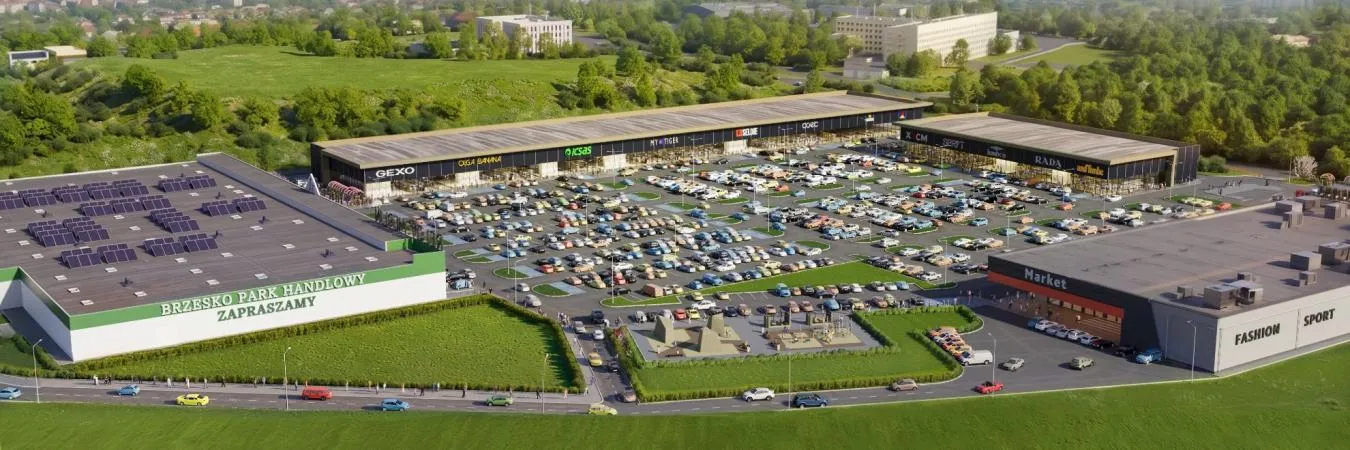 Brzesko – Park Handlowy: widok obiektu