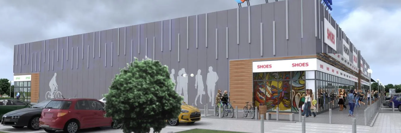 Wieluń – Era Park Handlowy: widok obiektu
