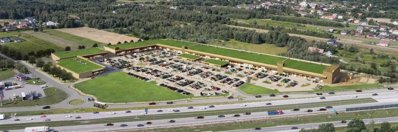Otwock – Park Handlowy Świderek: widok obiektu