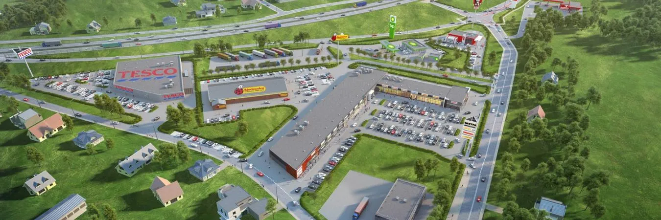 Płońsk – Mila Park Handlowy: widok obiektu
