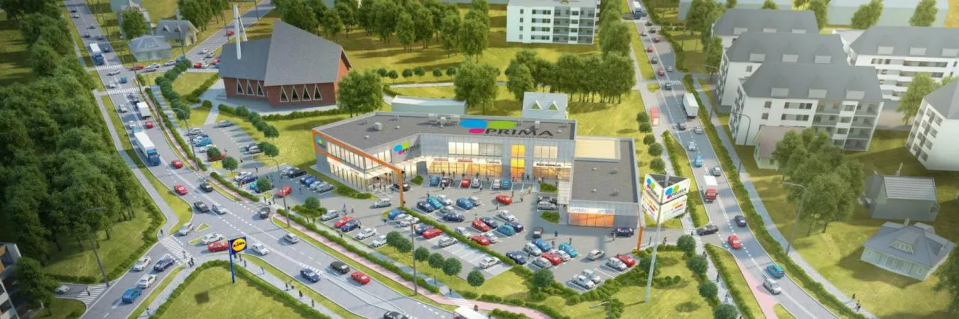 Pruszcz Gdański – Prima Park Handlowy: widok obiektu