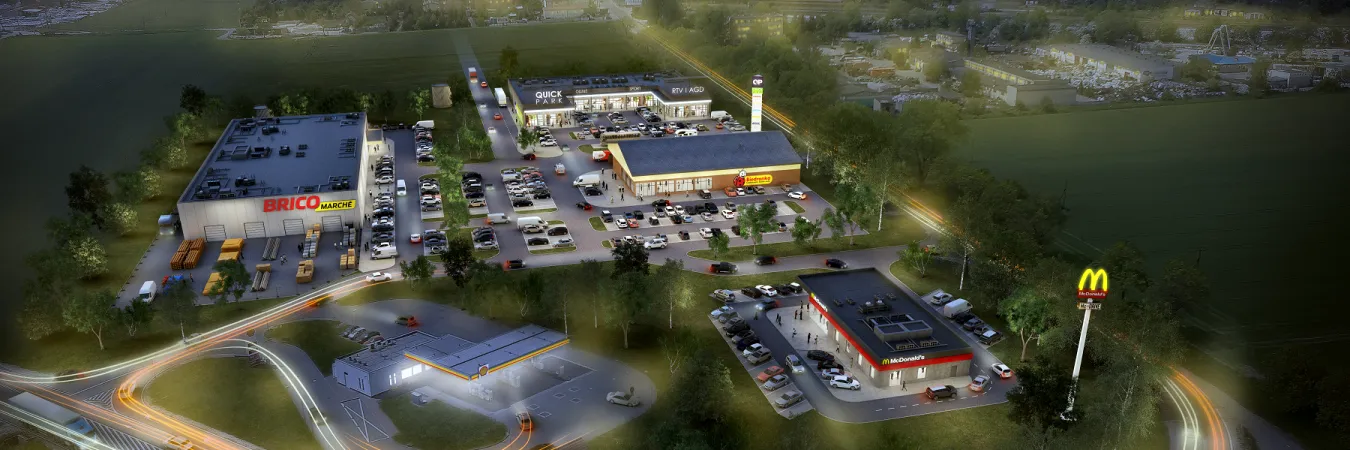 Strzegom – Quick Park: widok obiektu