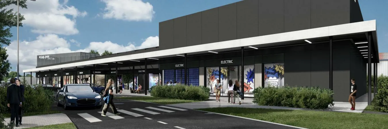 Wieluń – Park Handlowy: widok obiektu